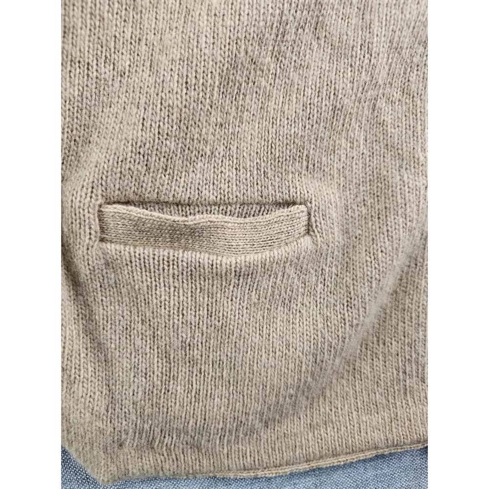 Vtg Sedgewick Sportwear Sweater Vest Mens XL Beige Wool Blend USA Grandpacore